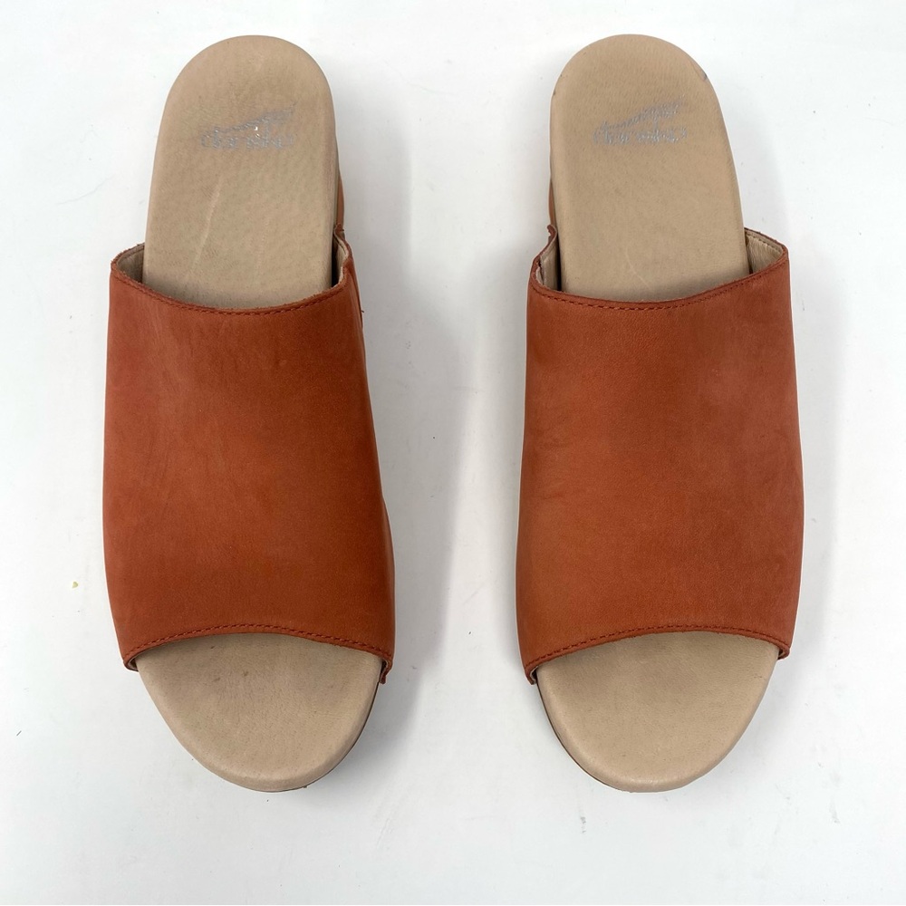 Dansko Maci Coral Nubuck Slide Sandals - Picture 4 of 13